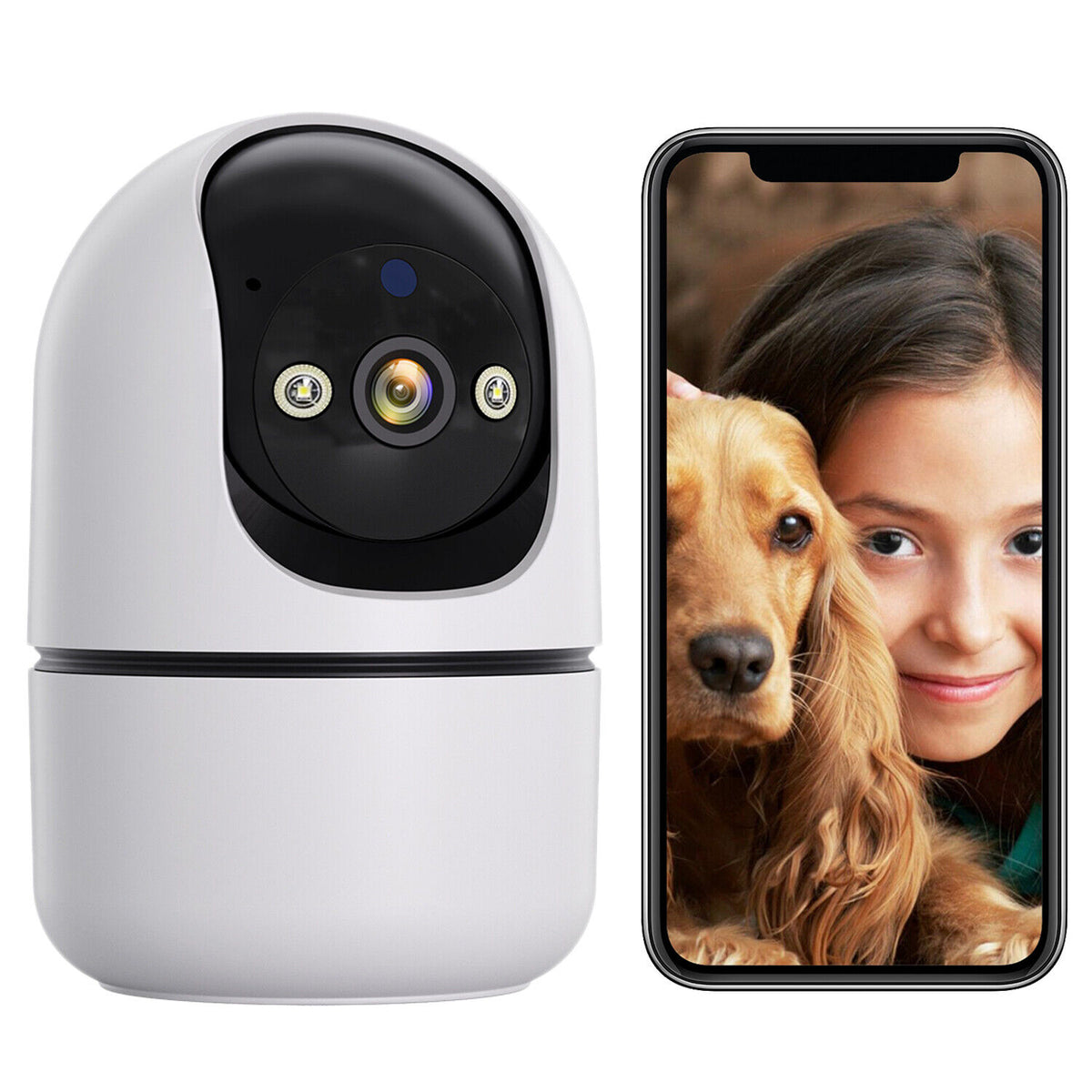 1080P 5G WiFi Security Camera with Phone APP 360 View Two way Talk IP Camera